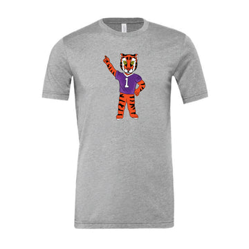 The Watercolor Full Body Clemson Tiger | Athletic Heather Tee