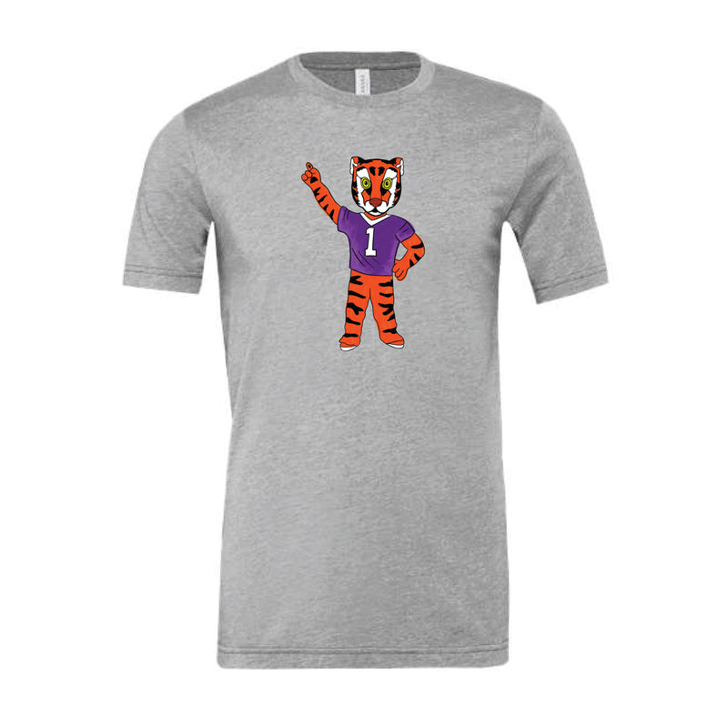 The Watercolor Full Body Clemson Tiger | Athletic Heather Tee
