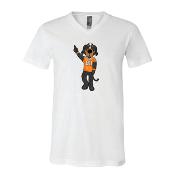 The Watercolor Full Body Smokey | White V-Neck Tee