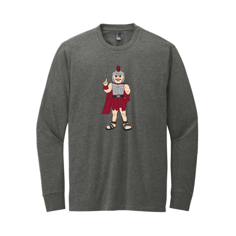 The Watercolor Full Body T-Roy | Heather Charcoal Long Sleeve