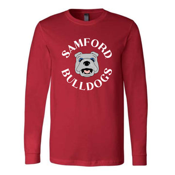 The Watercolor Spike Head | Heather Red Long Sleeve
