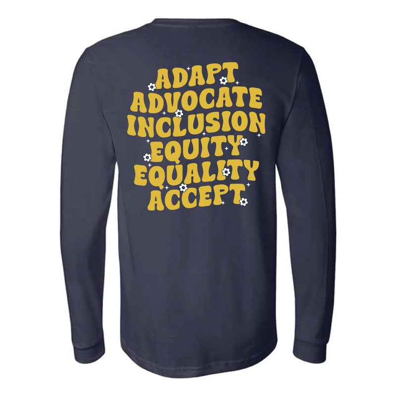 The Wavy Howard T Ennis | Adult Navy Long Sleeve Tee