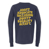 The Wavy Howard T Ennis | Youth Navy Long Sleeve Tee