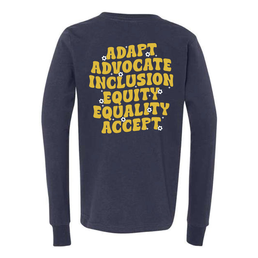 The Wavy Howard T Ennis | Youth Navy Long Sleeve Tee