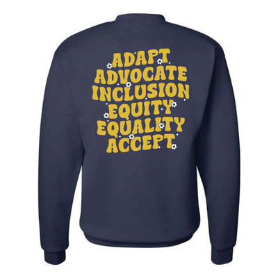 The Wavy Howard T Ennis | Adult Navy Crewneck Sweatshirt