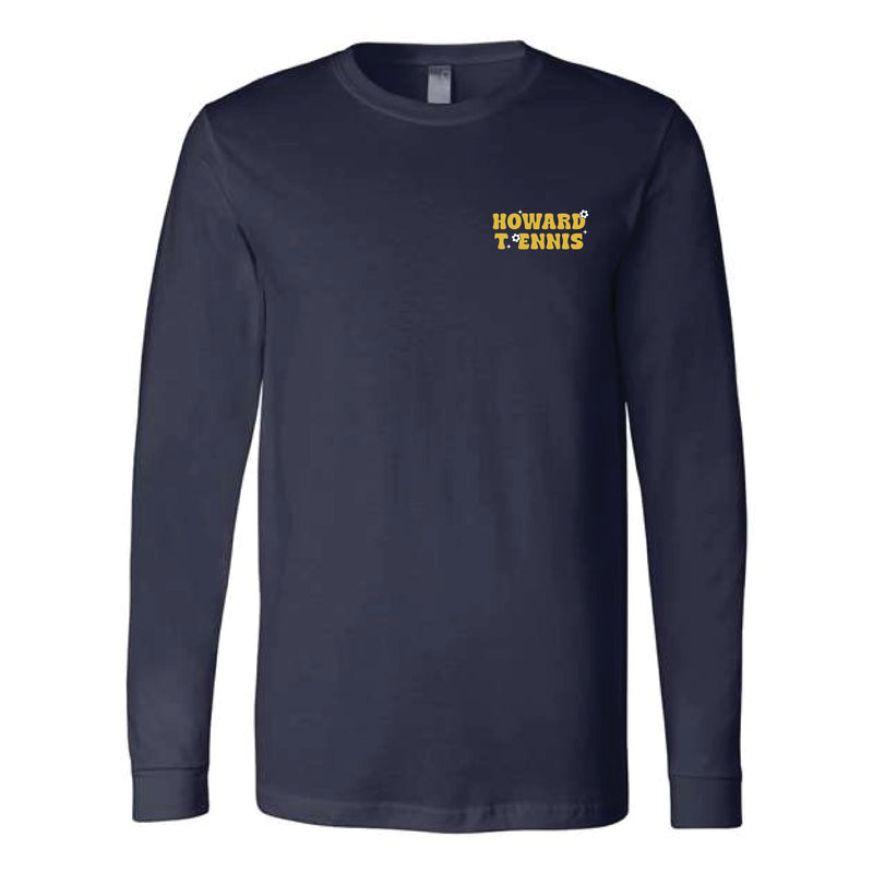 The Wavy Howard T Ennis | Adult Navy Long Sleeve Tee