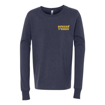 The Wavy Howard T Ennis | Youth Navy Long Sleeve Tee