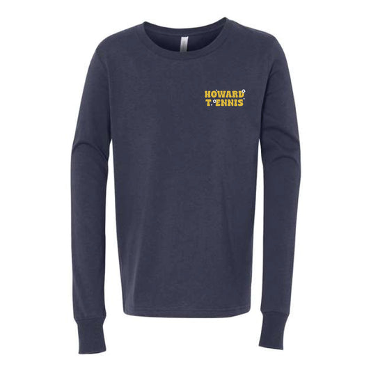The Wavy Howard T Ennis | Youth Navy Long Sleeve Tee