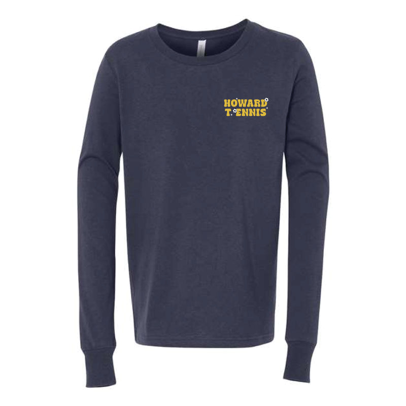 The Wavy Howard T Ennis | Youth Navy Long Sleeve Tee
