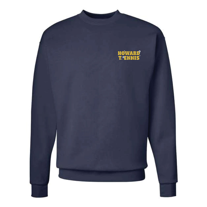 The Wavy Howard T Ennis | Adult Navy Crewneck Sweatshirt