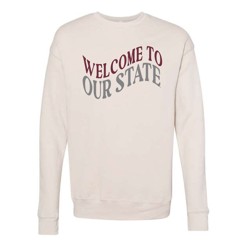 The Wavy Our State | Heather Dust Sweatshirt