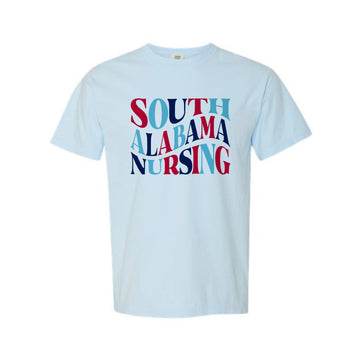 The Wavy South Alabama Nursing | Chambray Tee
