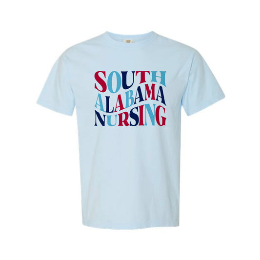 The Wavy South Alabama Nursing | Chambray Tee