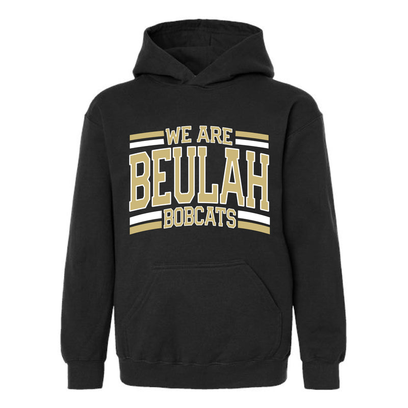 The We Are Beulah | Black Youth Hooded Sweatshirt