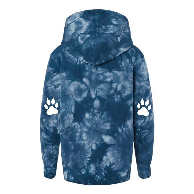 The We Are Cold Spring | Tie Dye Navy Youth Hooded Sweatshirt