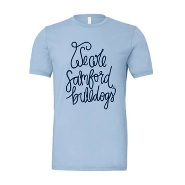 The We Are Samford Bulldogs Script | Baby Blue Tee