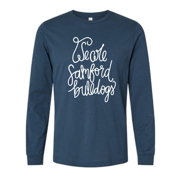 The We Are Samford Bulldogs Script | Vintage Navy Long Sleeve