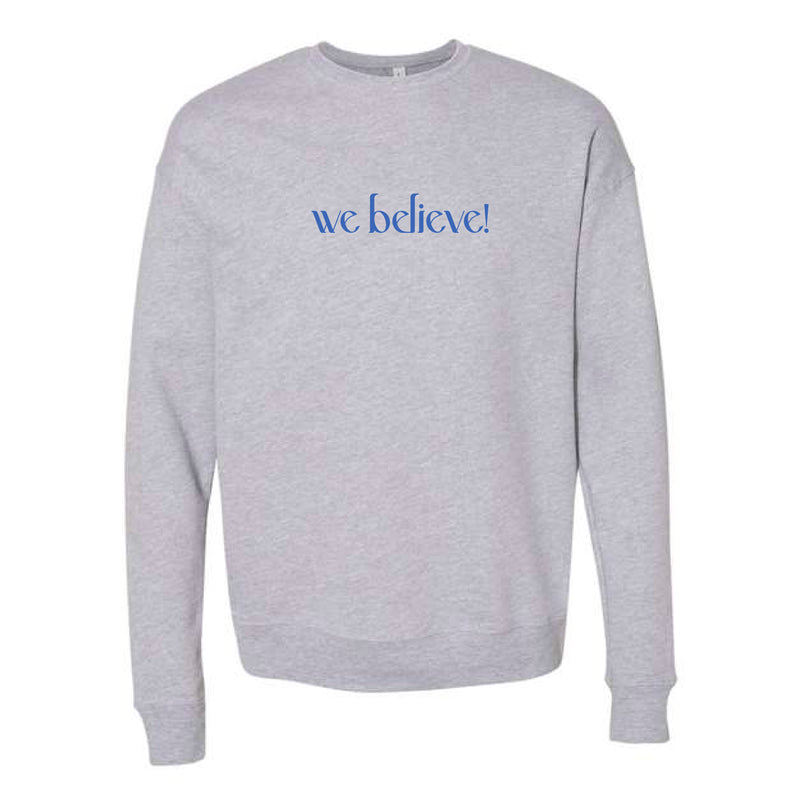 The We Believe! | Athletic Heather Crewneck Sweatshirt