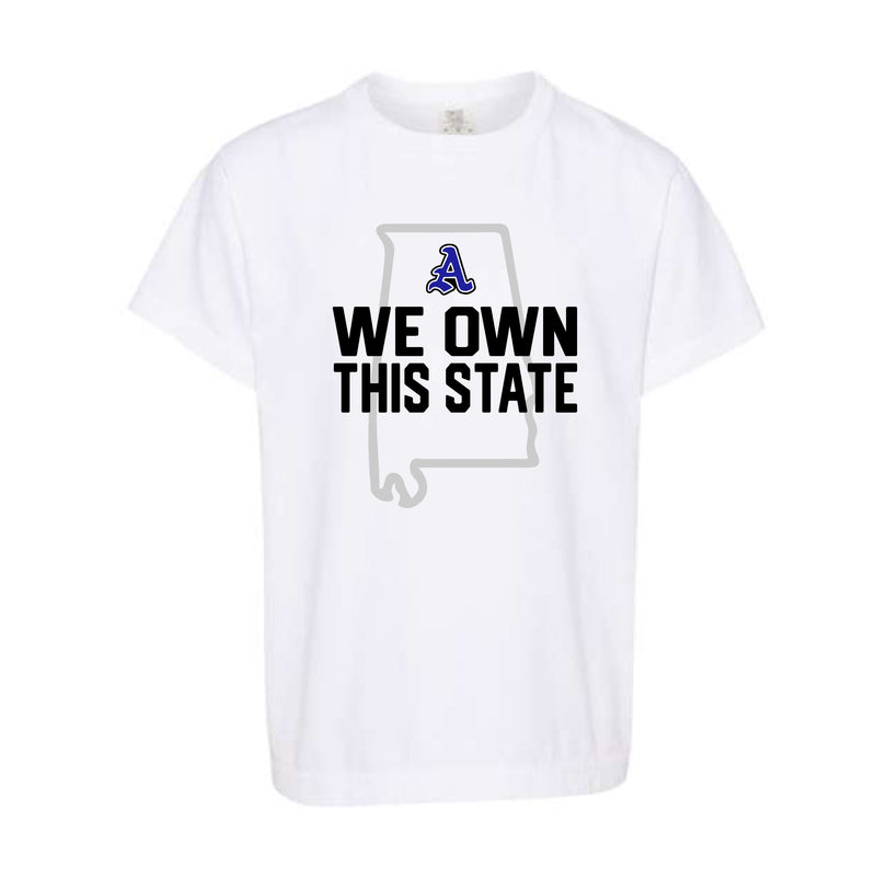 The We Own This State Option 2 | White Youth Tee