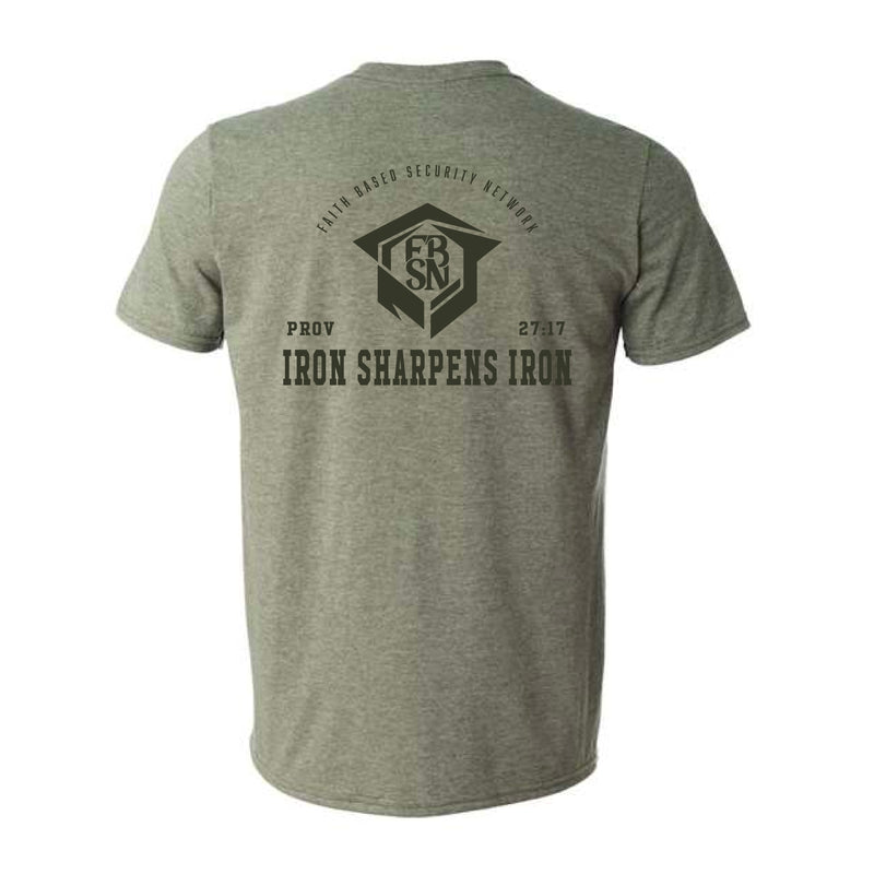 The Iron Sharpens Iron | Heather Military Green Tee