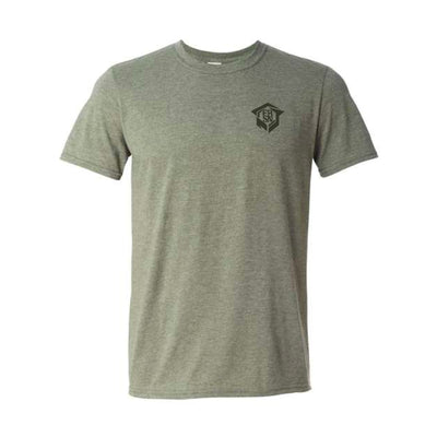 The Iron Sharpens Iron | Heather Military Green Tee