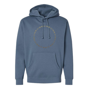 The We See You Logo | Adult Storm Blue Heavyweight Hooded Sweatshirt