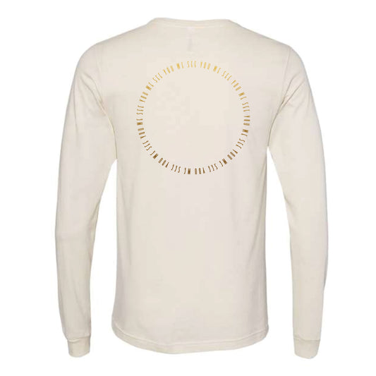 The LC: Full Sean Logo | Adult Natural Long Sleeve Tee