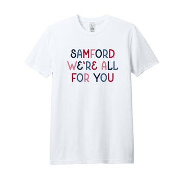 The We're All For You Multi | White Tee