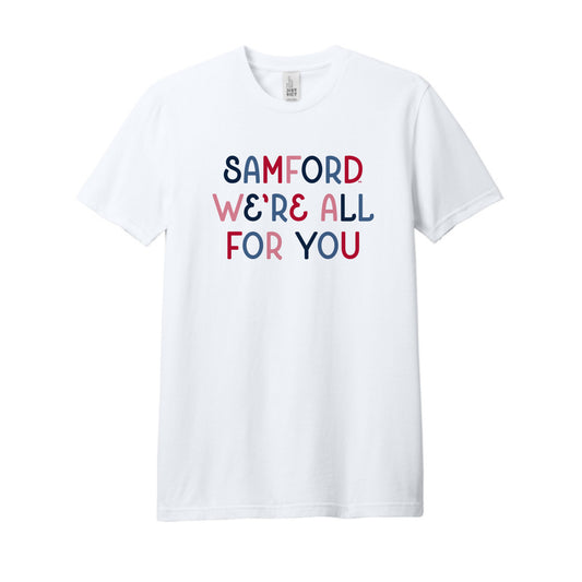 The We're All For You Multi | White Tee