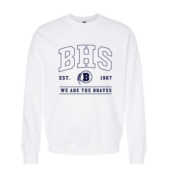 The We are the Braves | White Crewneck Sweatshirt