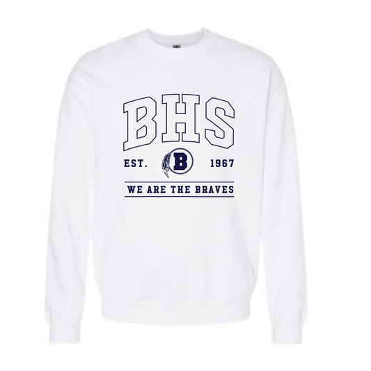 The We are the Braves | White Crewneck Sweatshirt