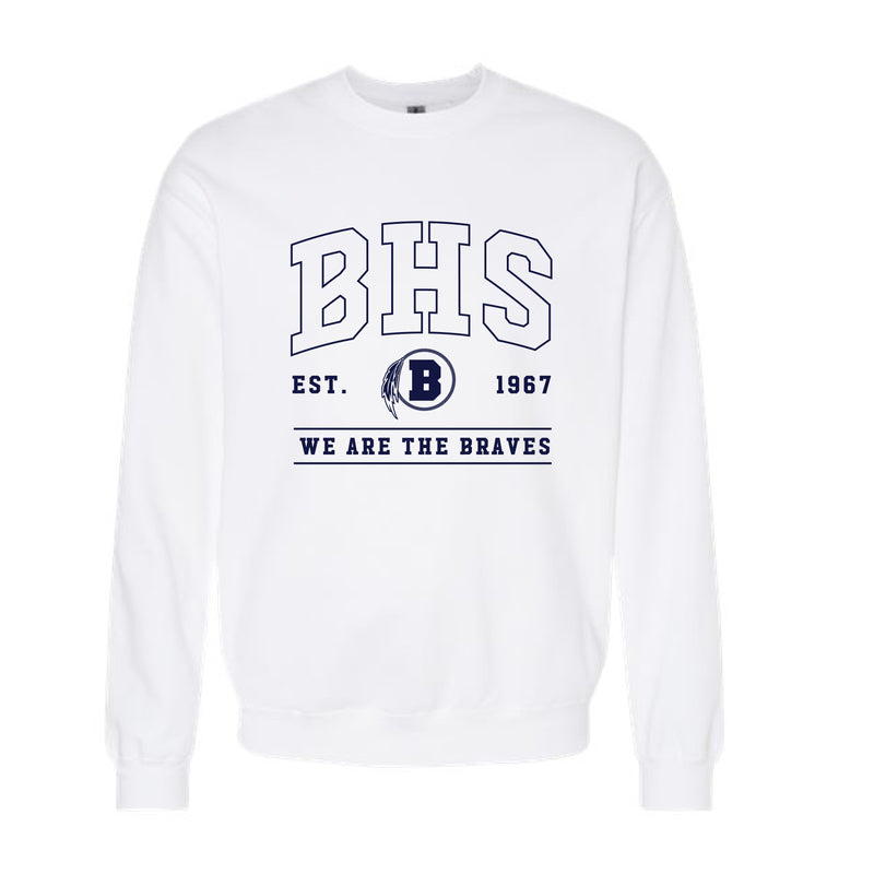 The We are the Braves | White Crewneck Sweatshirt