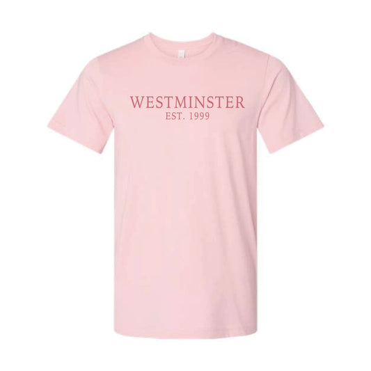 The Westminster Est. | Adult Heather Pink Tee