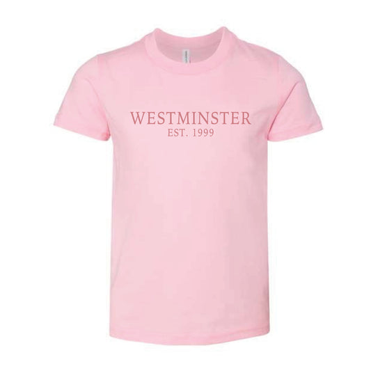 The Westminster Est. | Youth Pink Tee