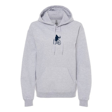 The Wheelchair BBall Silhouette | Adult Sport Grey Hoodie