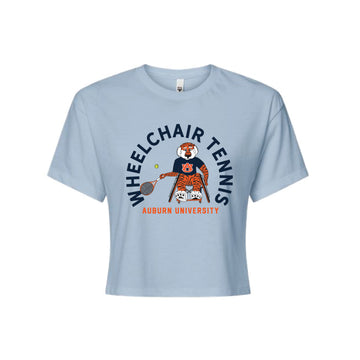 The Wheelchair Tennis | Adult Stonewash Denim Crop Top