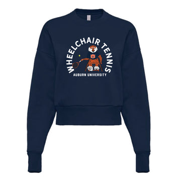 The Wheelchair Tennis | Adult Midnight Navy Women's Crewneck Sweatshirt