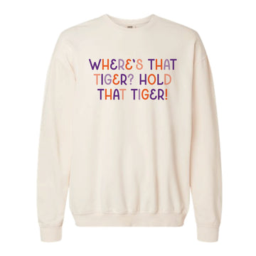 The Where's that Tiger Multi | Ivory Sweatshirt