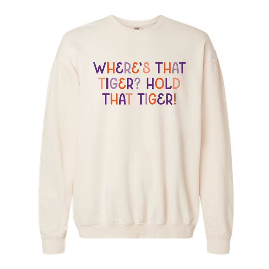 The Where's that Tiger Multi | Ivory Sweatshirt