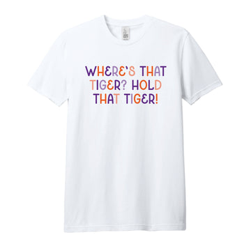 The Where's that Tiger Multi | White Tee