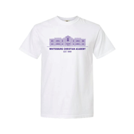 The Whitesburg Christian Building | Adult White Tee