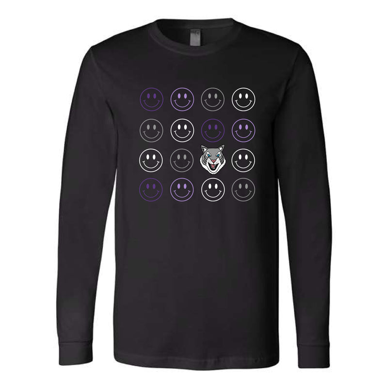 The Wildcat Smiles | Black Long Sleeve Tee