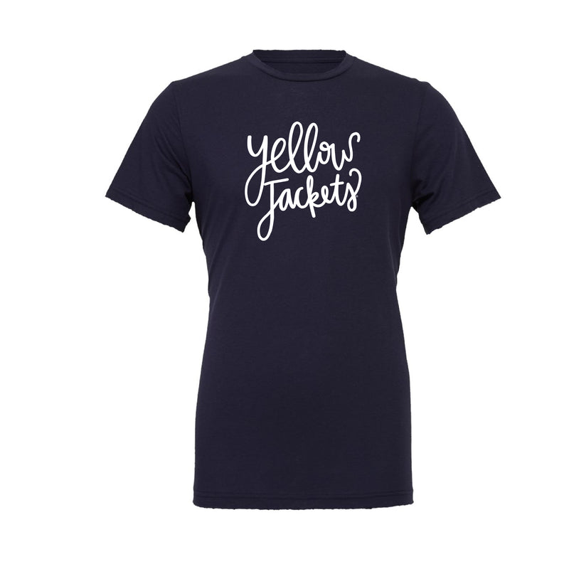 The Yellow Jackets Script | Navy Tee