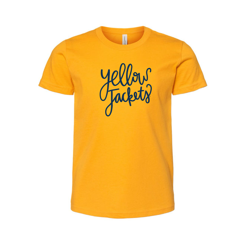 The Yellow Jackets Script | Youth Gold Tee