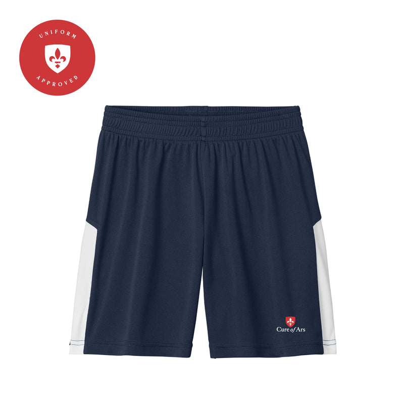 The Curé of Ars Logo | Navy Youth Shorts