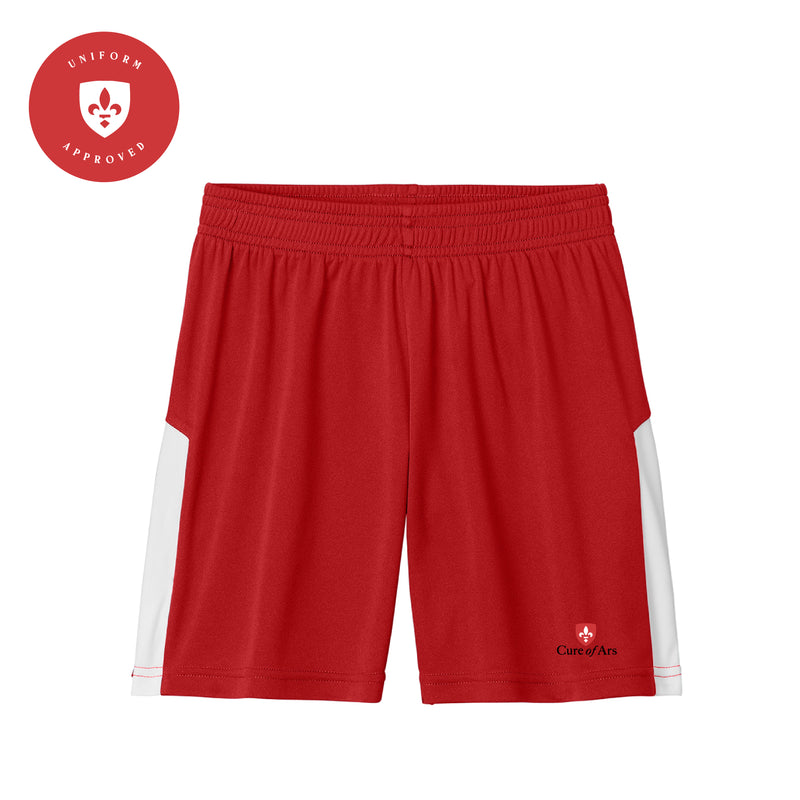 The Curé of Ars Logo | Red Youth Shorts