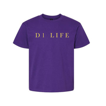 The D1 Serif | Youth Purple Tee
