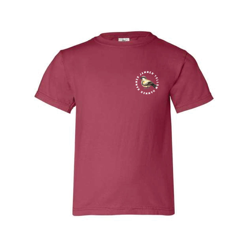 The Yellow Hammer Spirit Circle | Youth Crimson Tee