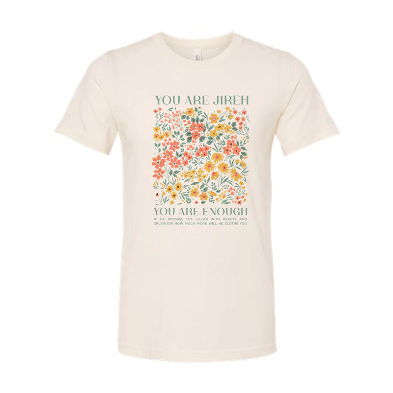 The You Are Enough | Adult Heather Natural Tee