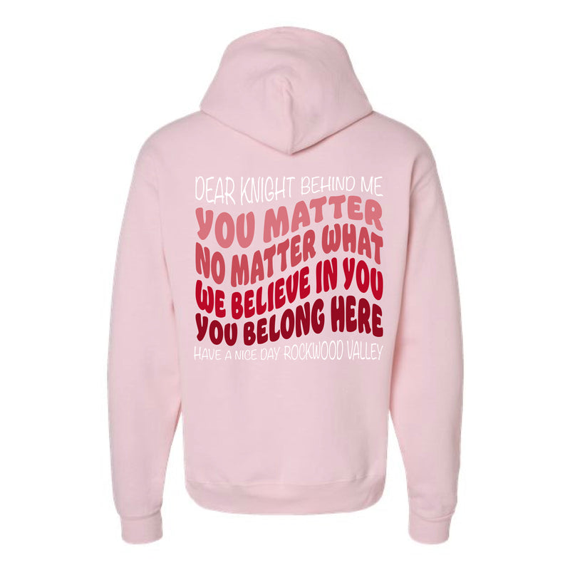 The You Matter | Pale Pink Hooded Sweatshirt